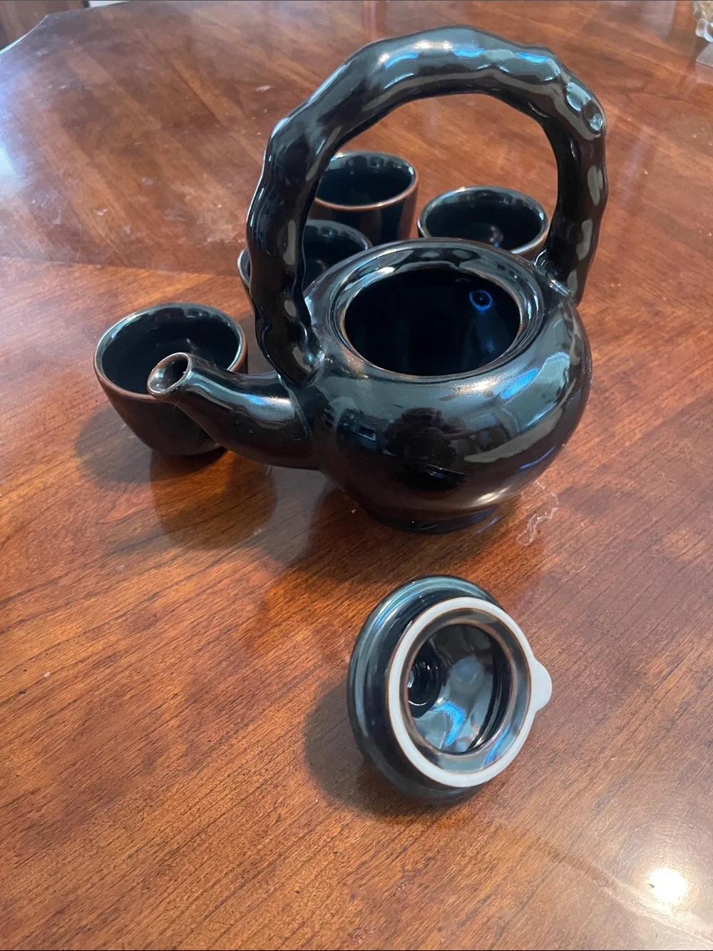 Vintage Crate&Barrel Porcelain Glazed high luster. Yi Xiang Min 5pcsx Tea set